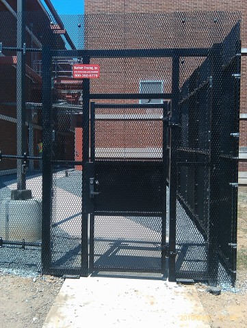 Steel security fencing project